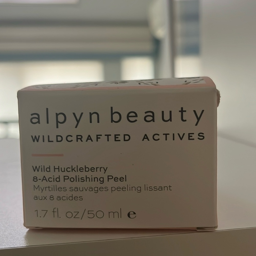 new alpyn beauty wild huckleberry 8-acid polishing peel face mask